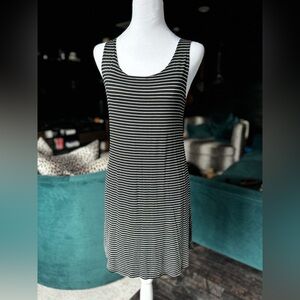 Striped, tank top style T-shirt dress